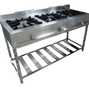 Commercial Stainless Steel Gas Burners – Heavy Duty 304 Grade 4-Burner Gas Stove with Cast Iron Grates